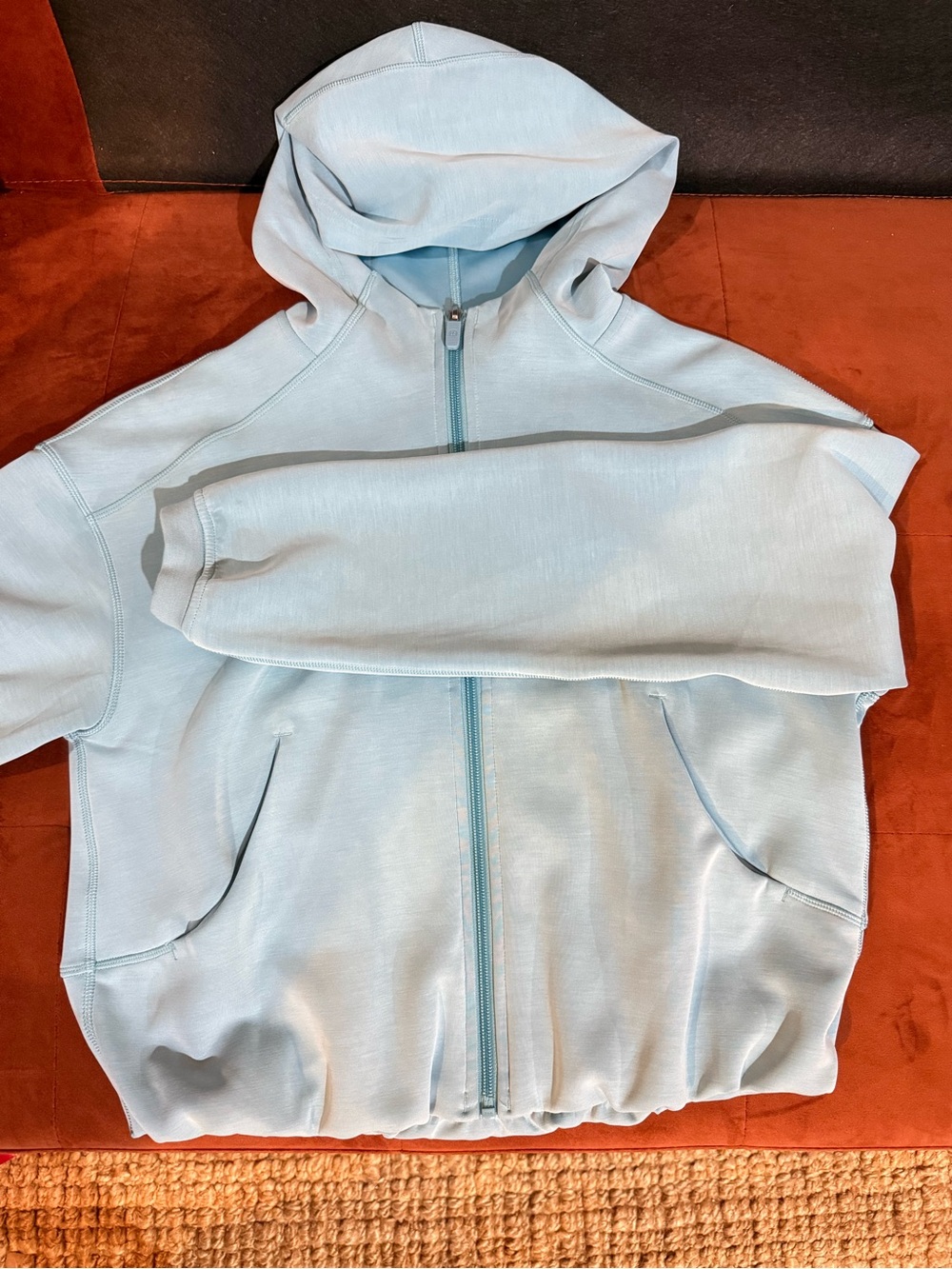 lululemon athletica Pale Blue Full‑Zip Hooded Jacket